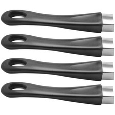 4X Nero Manico In Bachelite Di